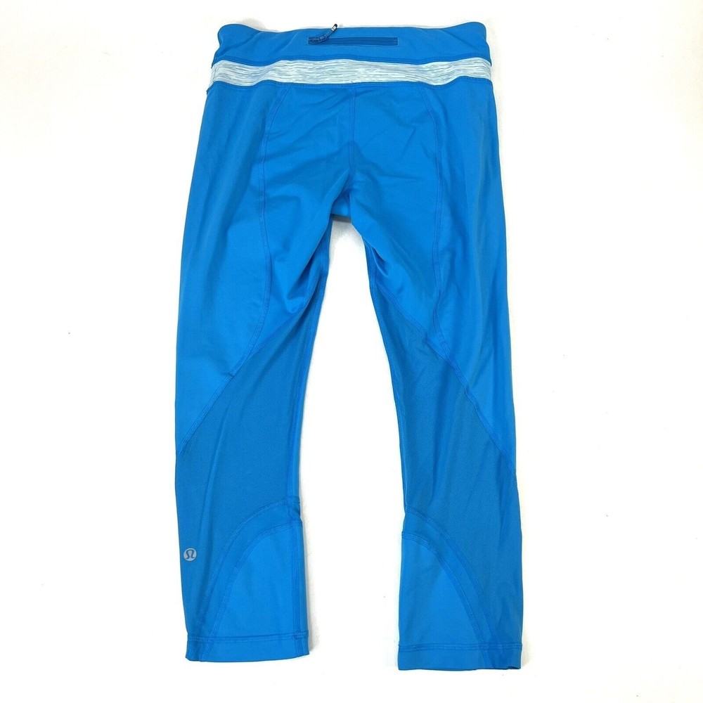 Lululemon Run Inspire Crop II Beach Blanket Blue Wee Are From Space Aquamarine 6